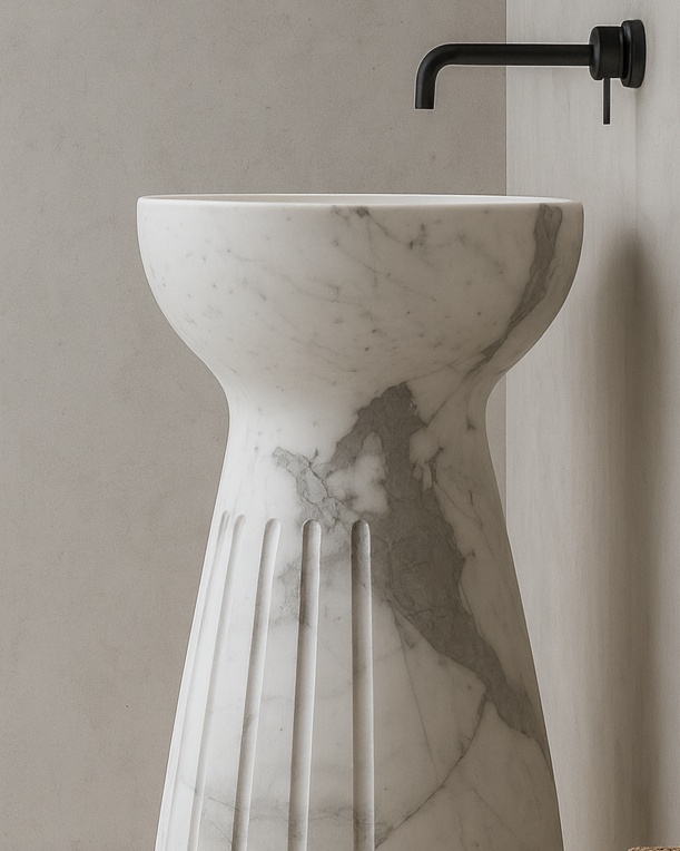 Milano Ivory Pedestal - View 5