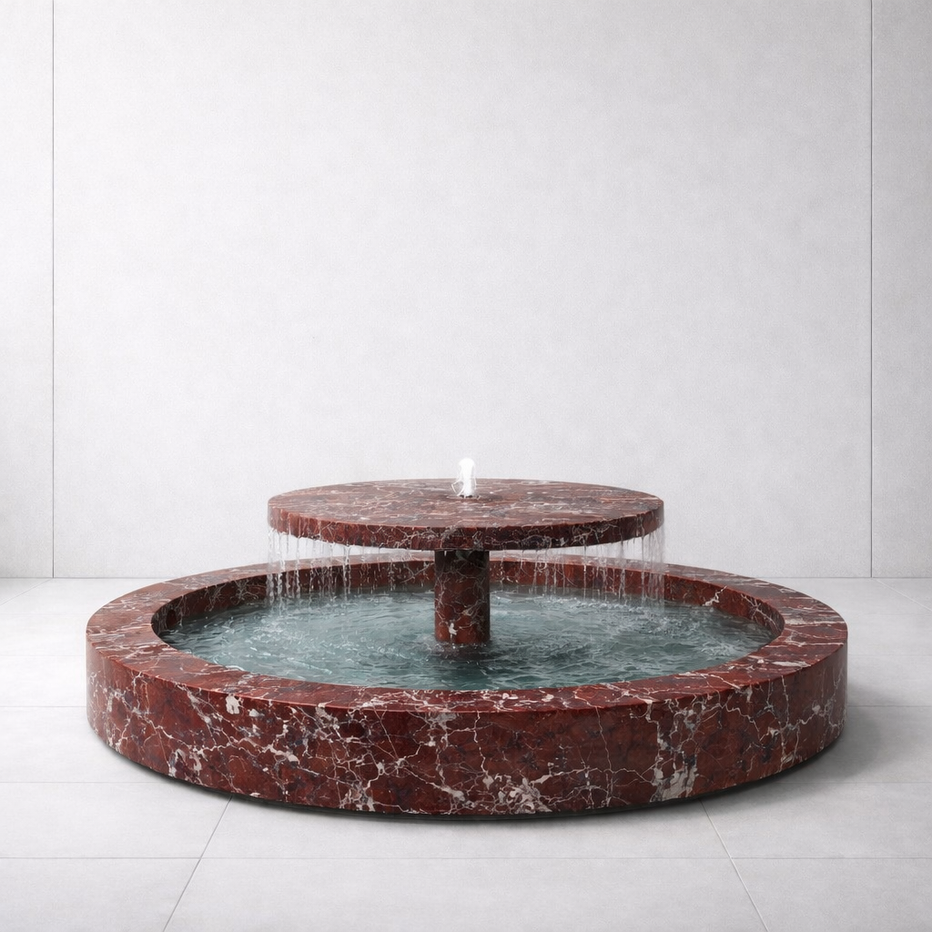 Tiered Disc Marble Fountain