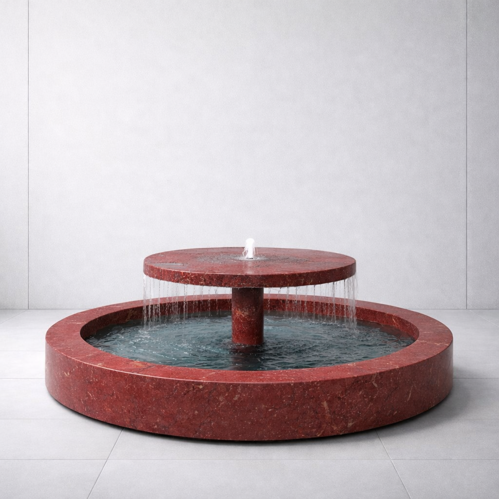 Tiered Disc Marble Fountain
