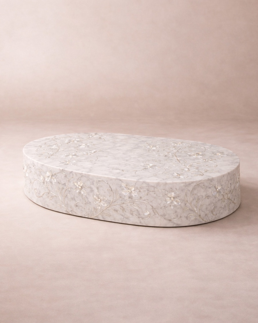 Lucent Marble Inlayed Table