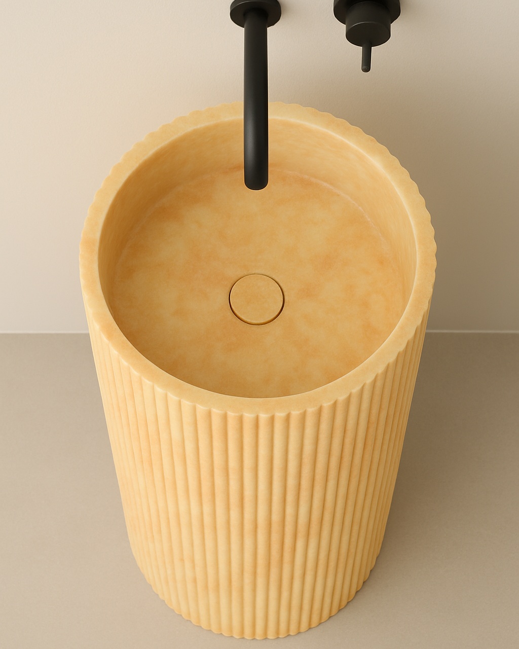 Cosma Fluted Basin - View 3