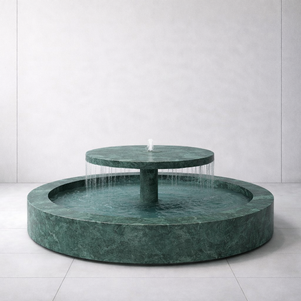 Tiered Disc Marble Fountain