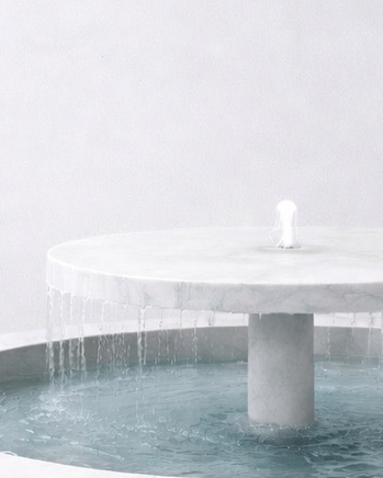 Tiered Disc Marble Fountain - View 3