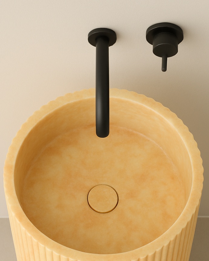 Cosma Fluted Basin - View 4