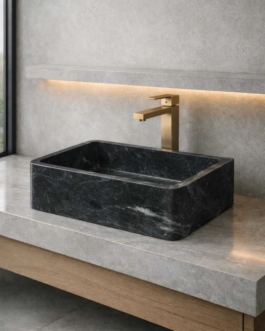 Soft-Edge Rectangular Basin - View 2