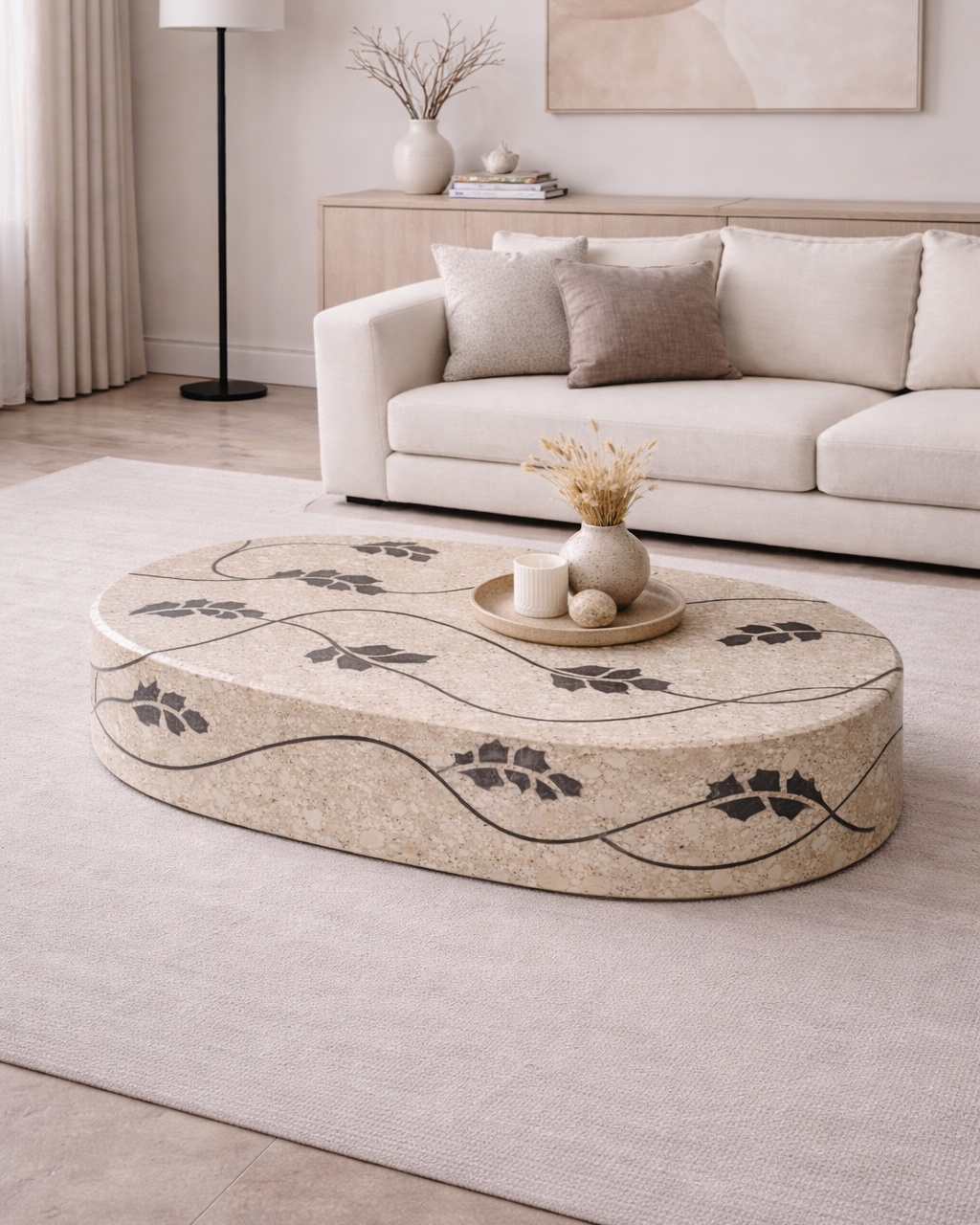 Flow Stem Inlayed Table - View 2
