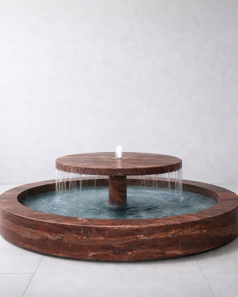 Tiered Disc Marble Fountain