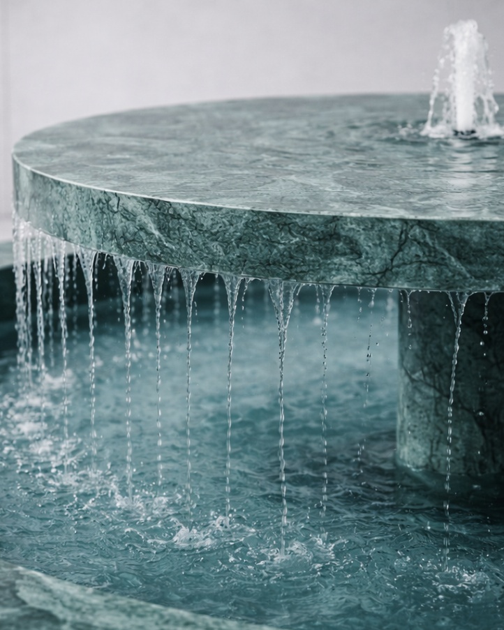 Tiered Disc Marble Fountain - View 3
