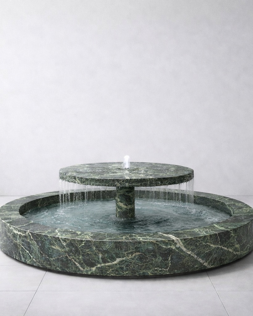 Tiered Disc Marble Fountain