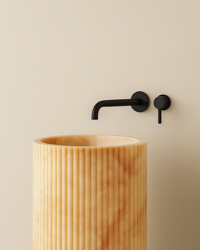 Cosma Fluted Basin - View 2