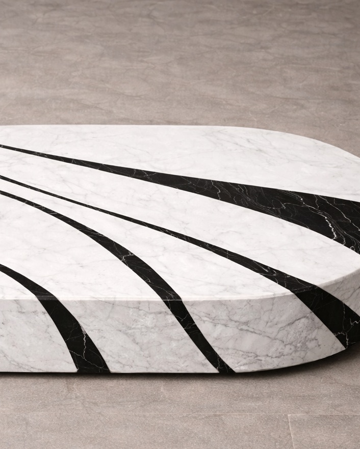 Rays Inlayed Table - View 4