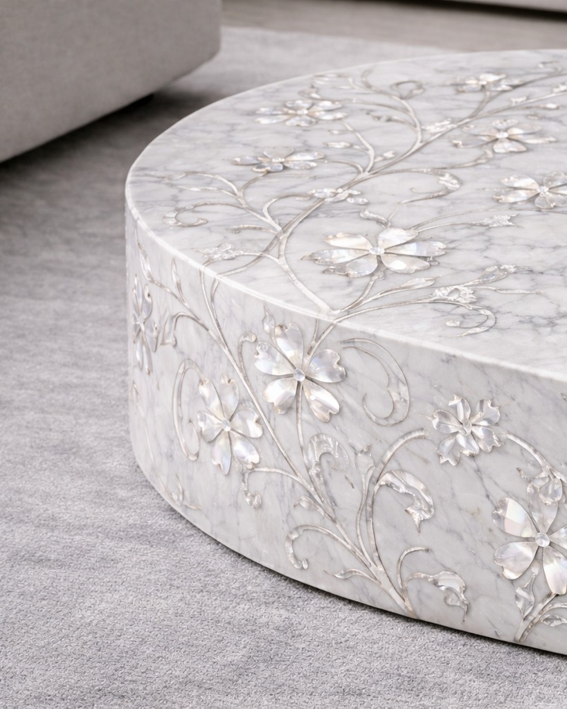 Lucent Marble Inlayed Table - View 2