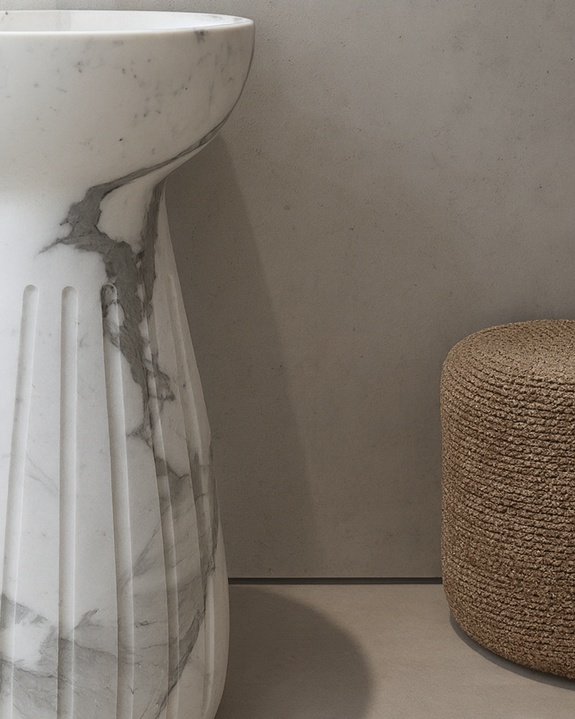 Milano Ivory Pedestal - View 4
