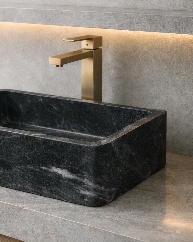 Soft-Edge Rectangular Basin - View 3