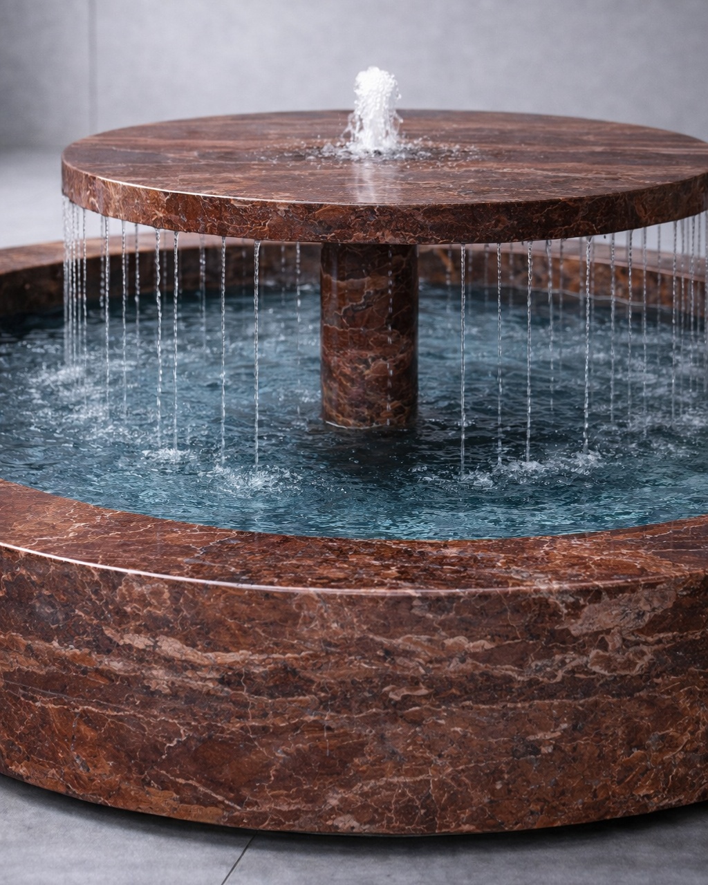 Tiered Disc Marble Fountain - View 2