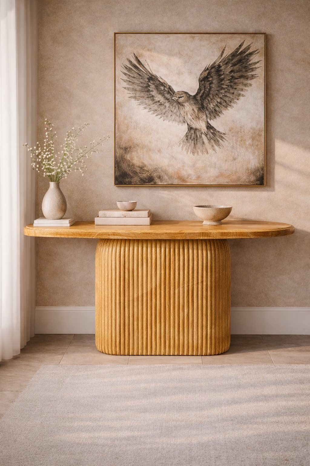 Ebon Crest Console Table