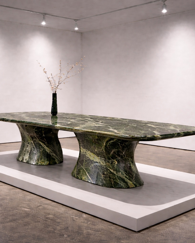 Serpentine Base Dining Table - View 2