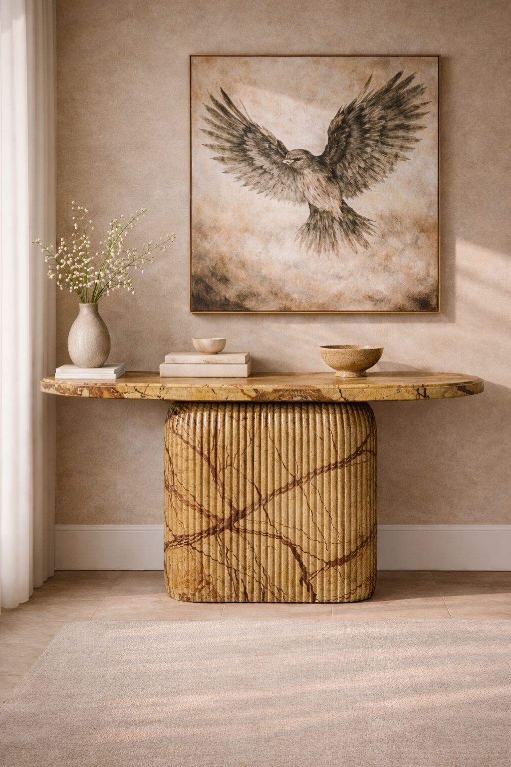 Ebon Crest Console Table