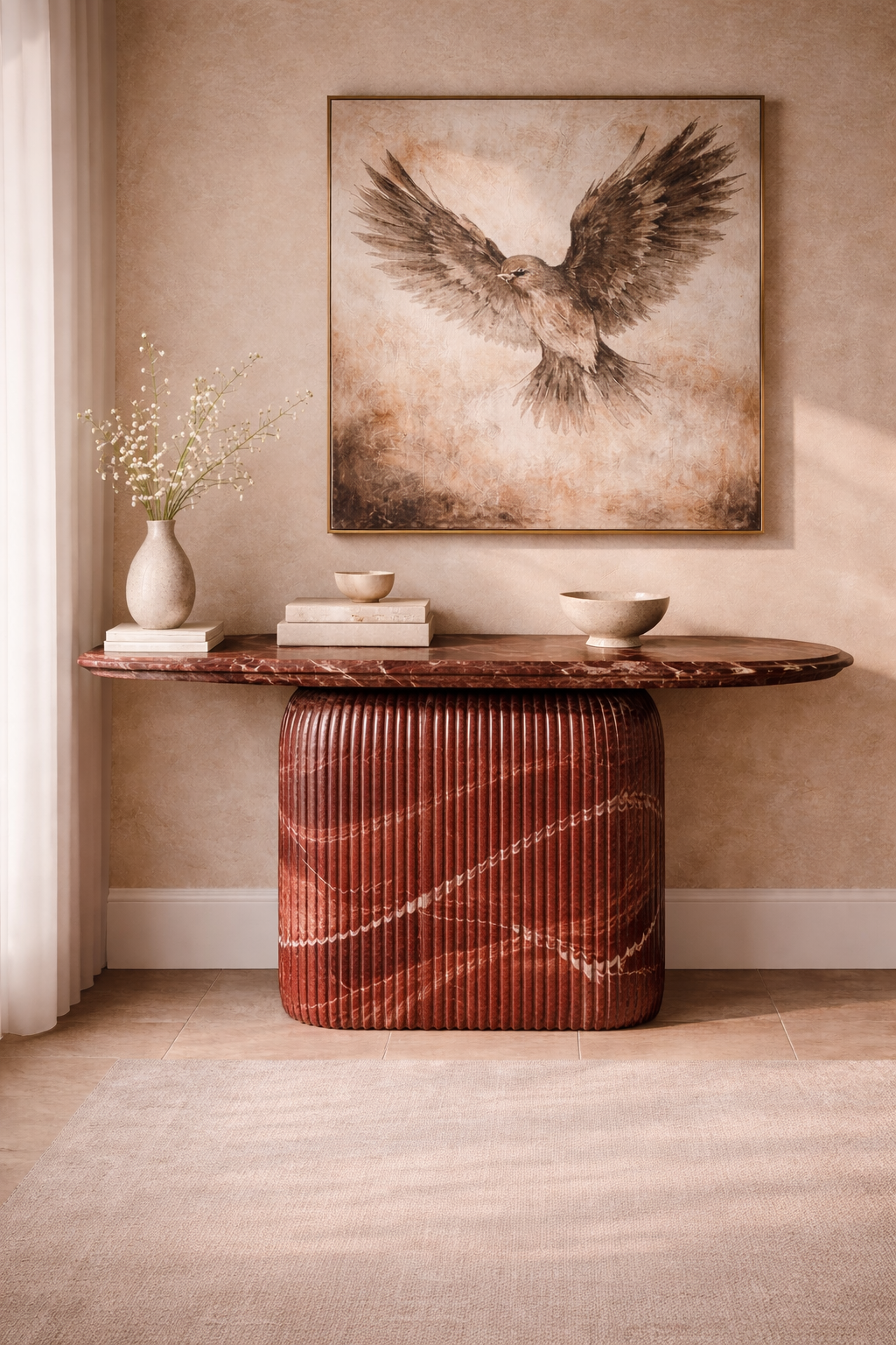 Ebon Crest Console Table