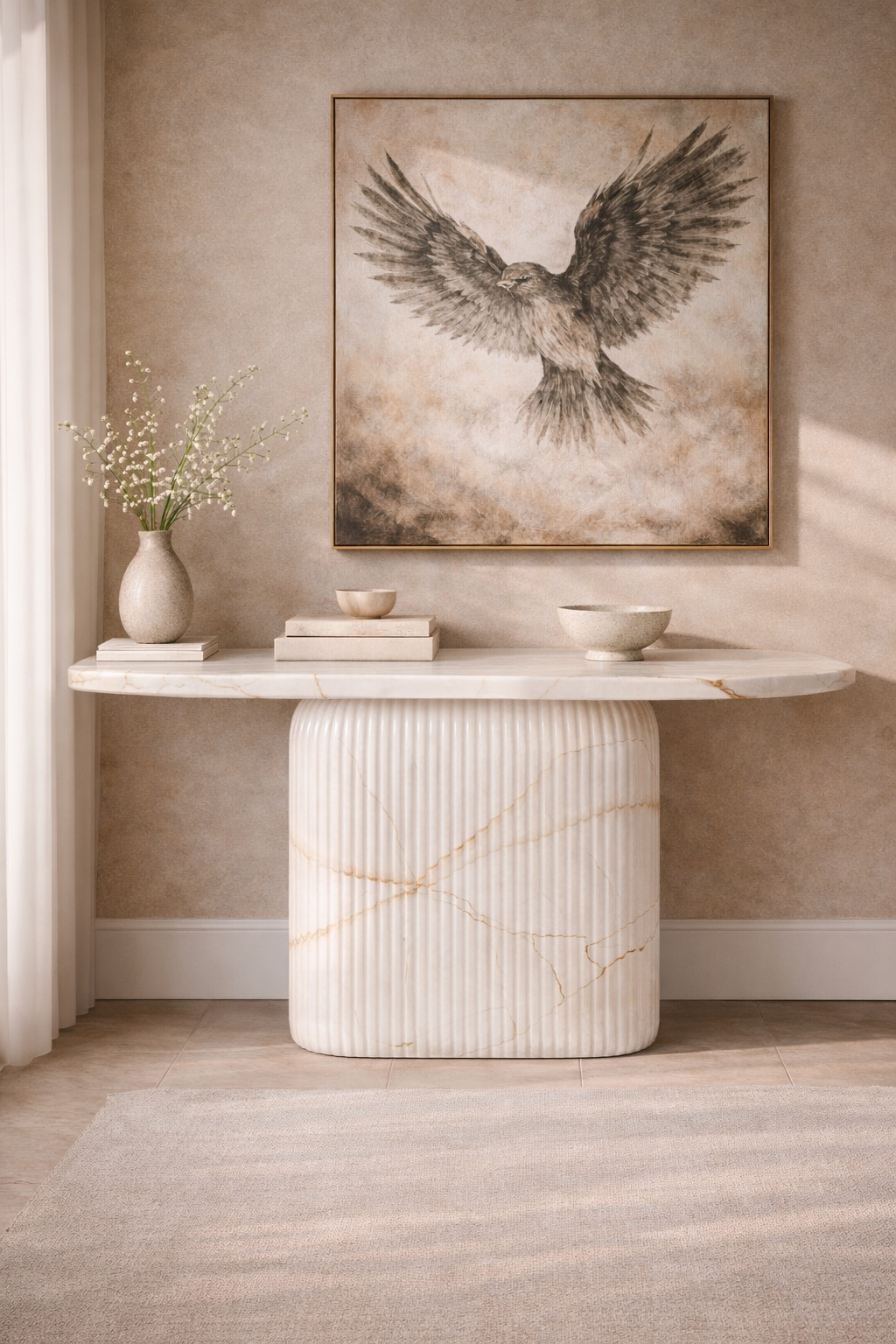 Ebon Crest Console Table