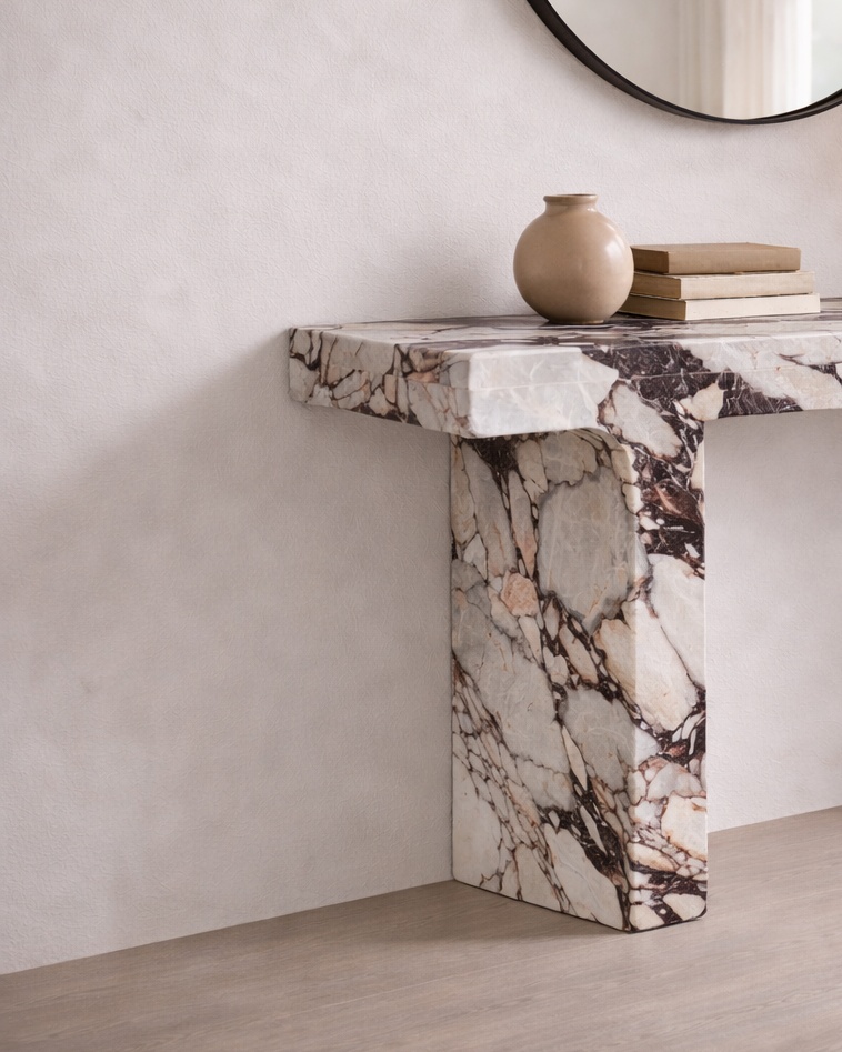Rectilinear Stone Console - View 3