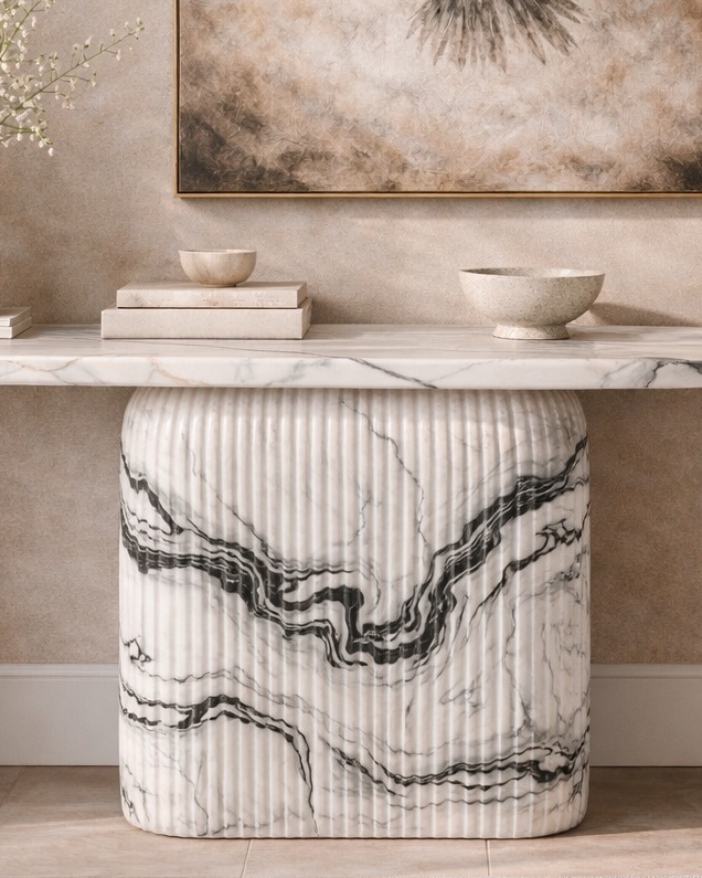 Ebon Crest Console Table - View 2