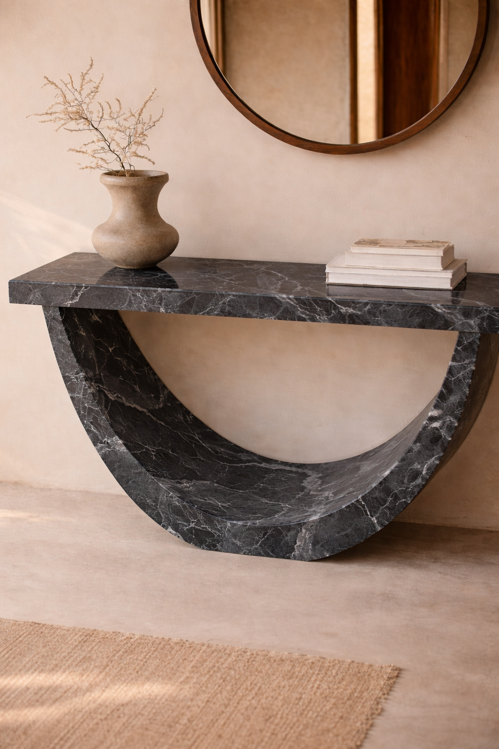 Half-Moon Arch Console Table - View 2