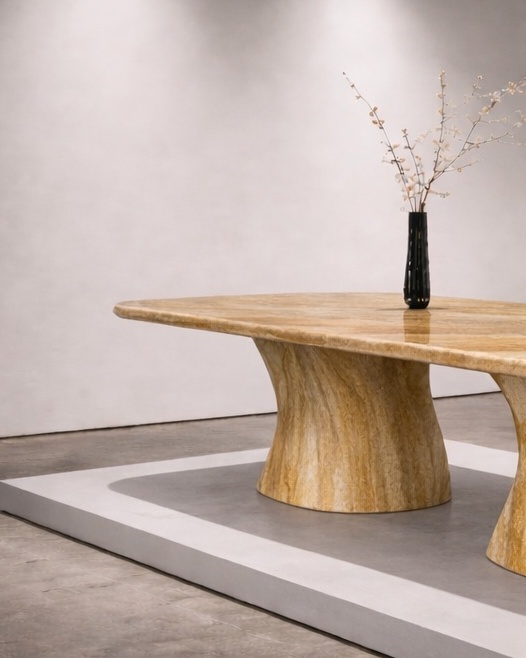 Serpentine Base Dining Table - View 3