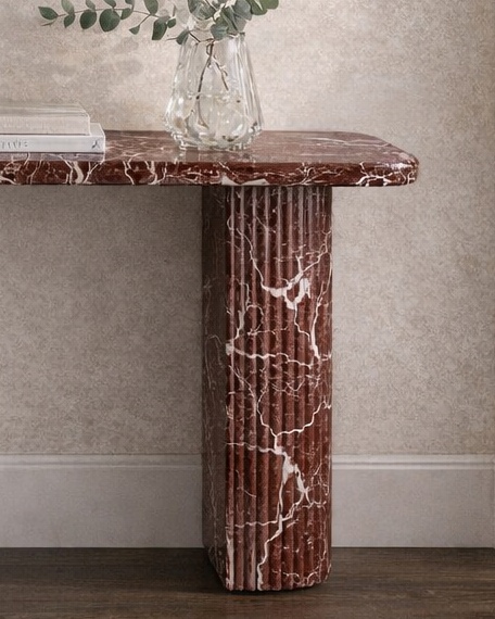Vertico Fluted Console Table - View 3