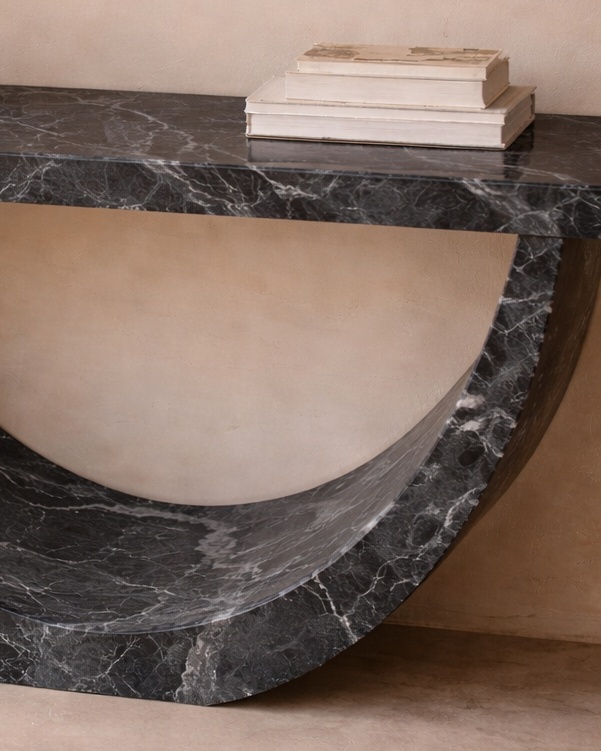 Half-Moon Arch Console Table - View 3