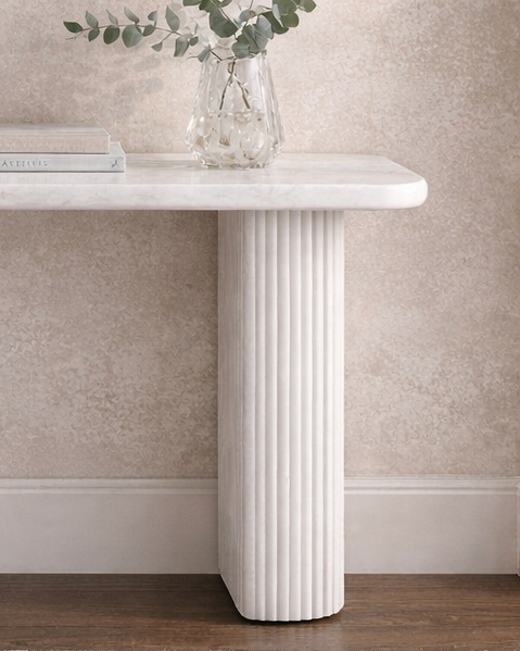 Vertico Fluted Console Table - View 3