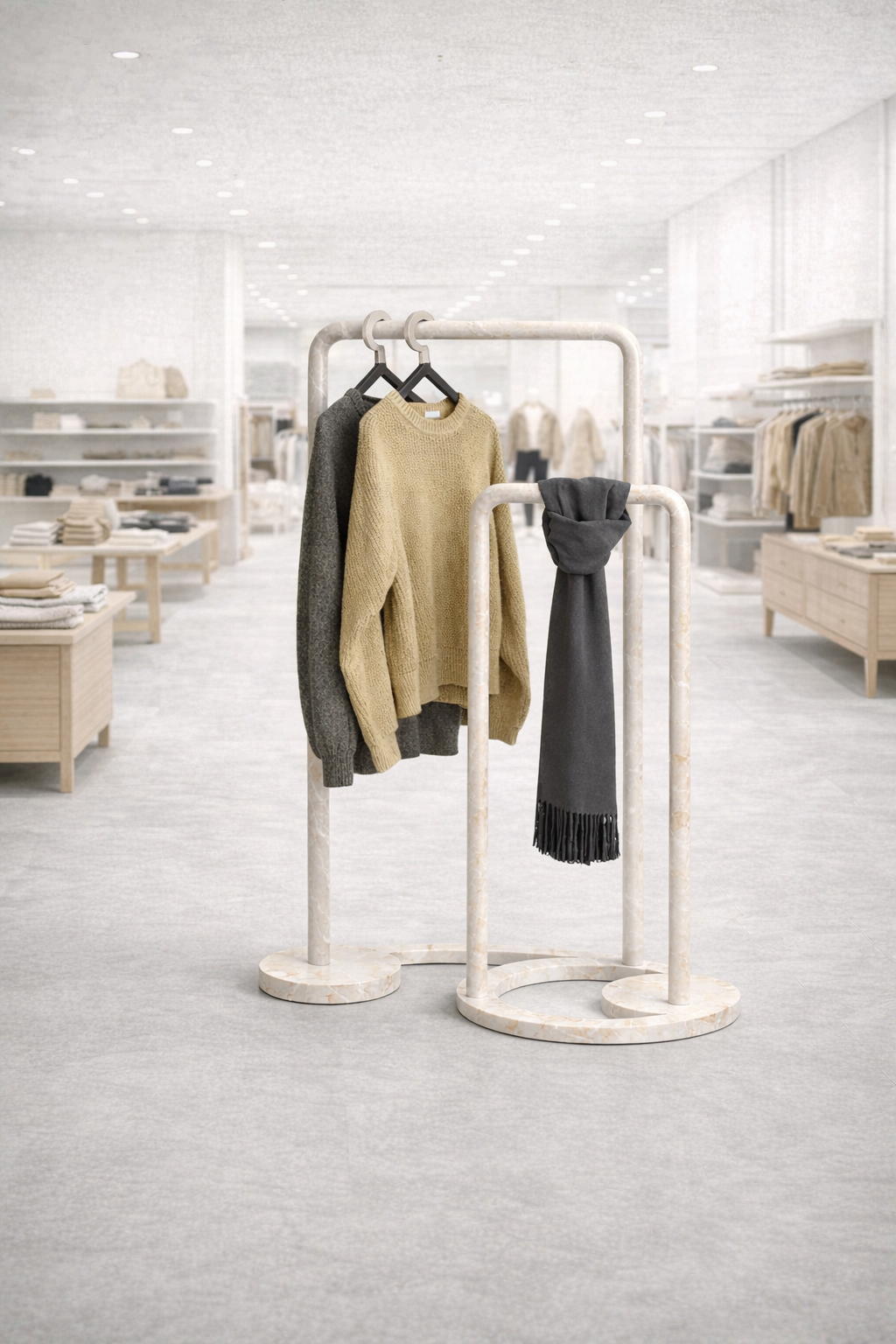 Dual Door Living Closet - Botticino Oro
