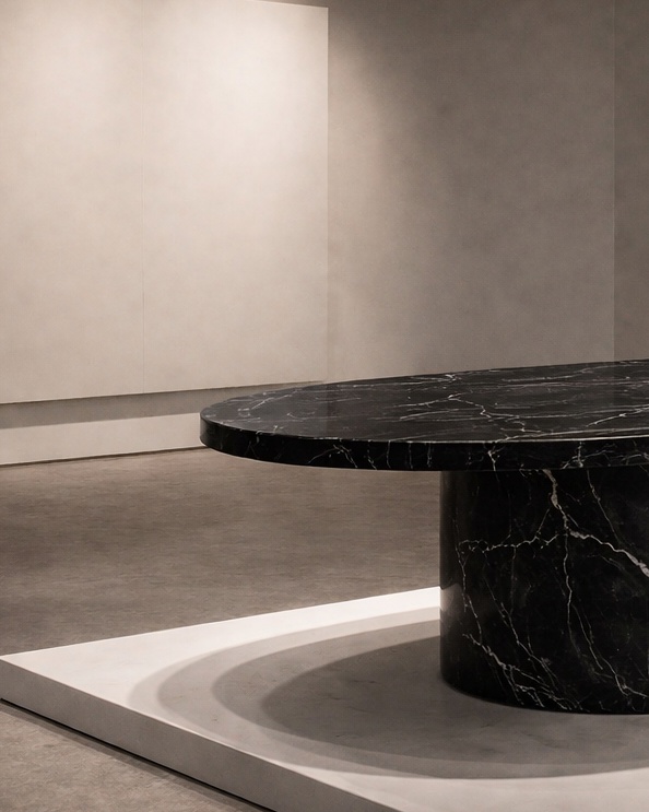 Ellipse Core Stone Table - View 3