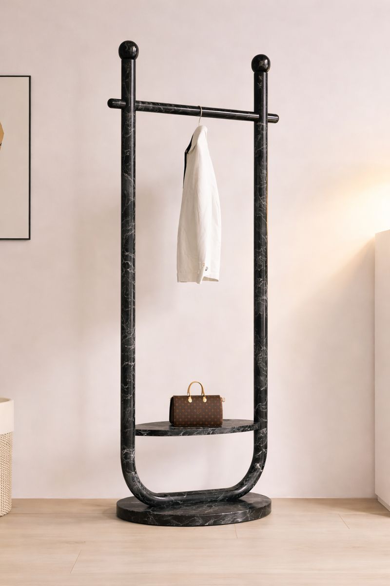 Elara Living Closet Bar - Black valeriano