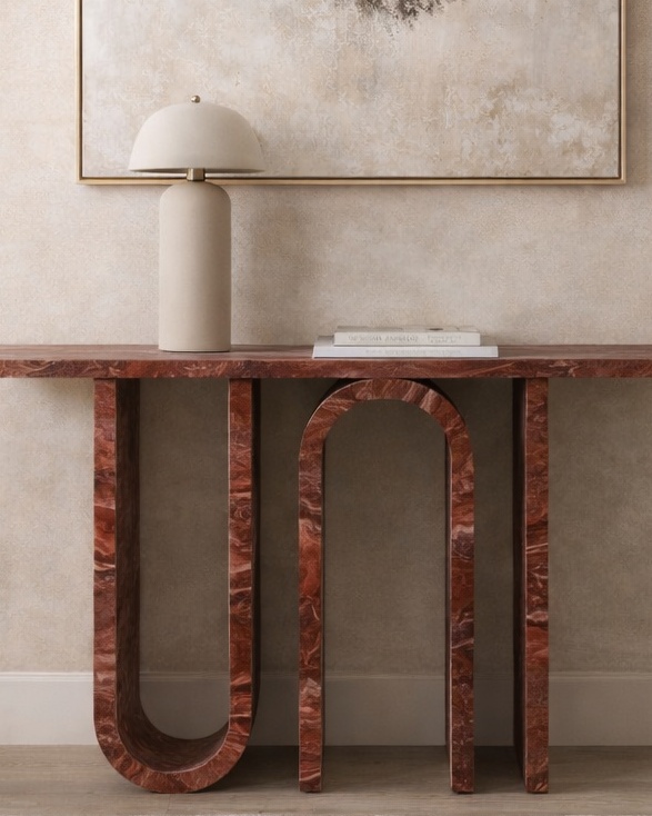Symmetry Arc Console Table - View 2