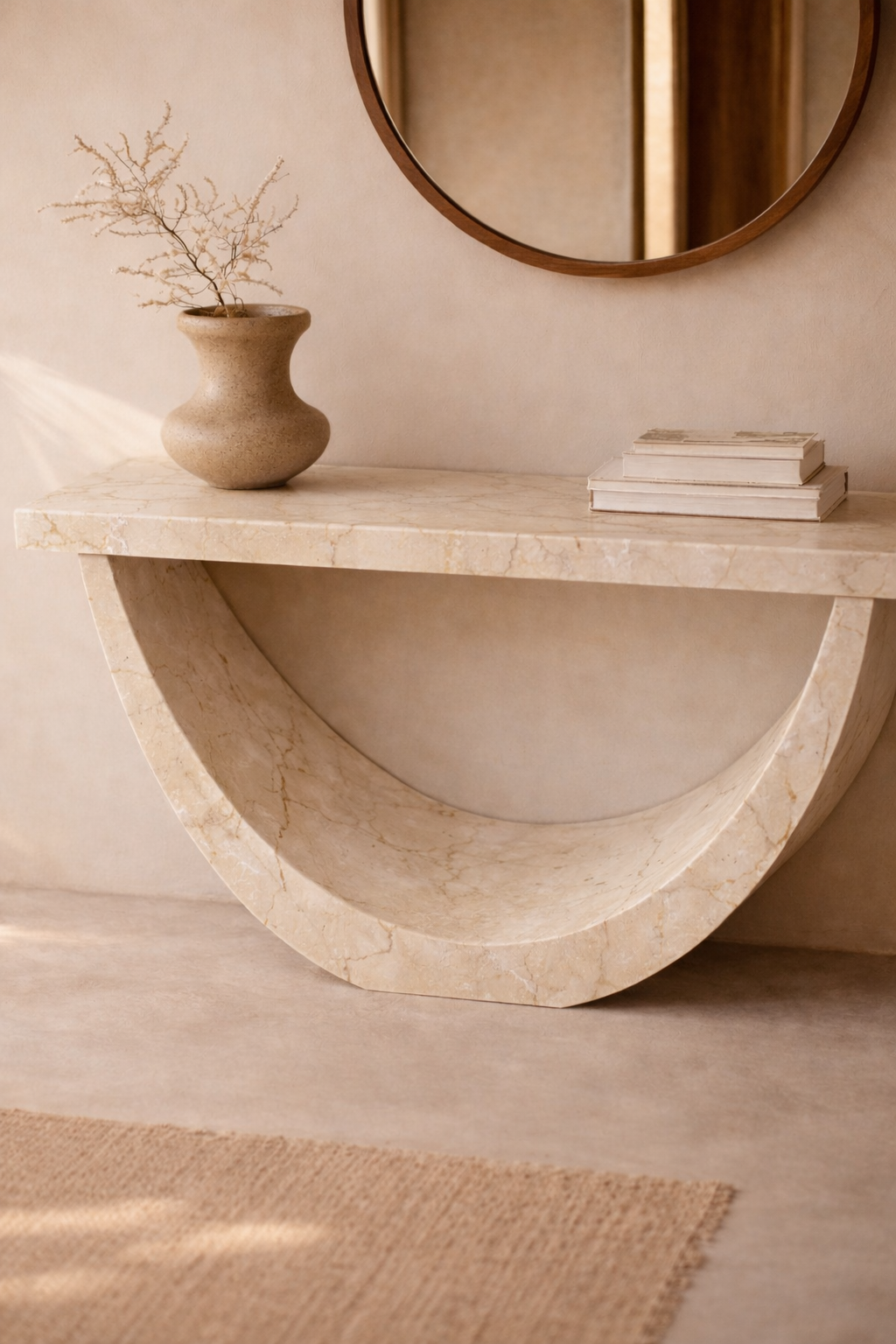 Half-Moon Arch Console Table - View 2