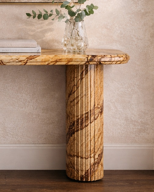 Vertico Fluted Console Table - View 3
