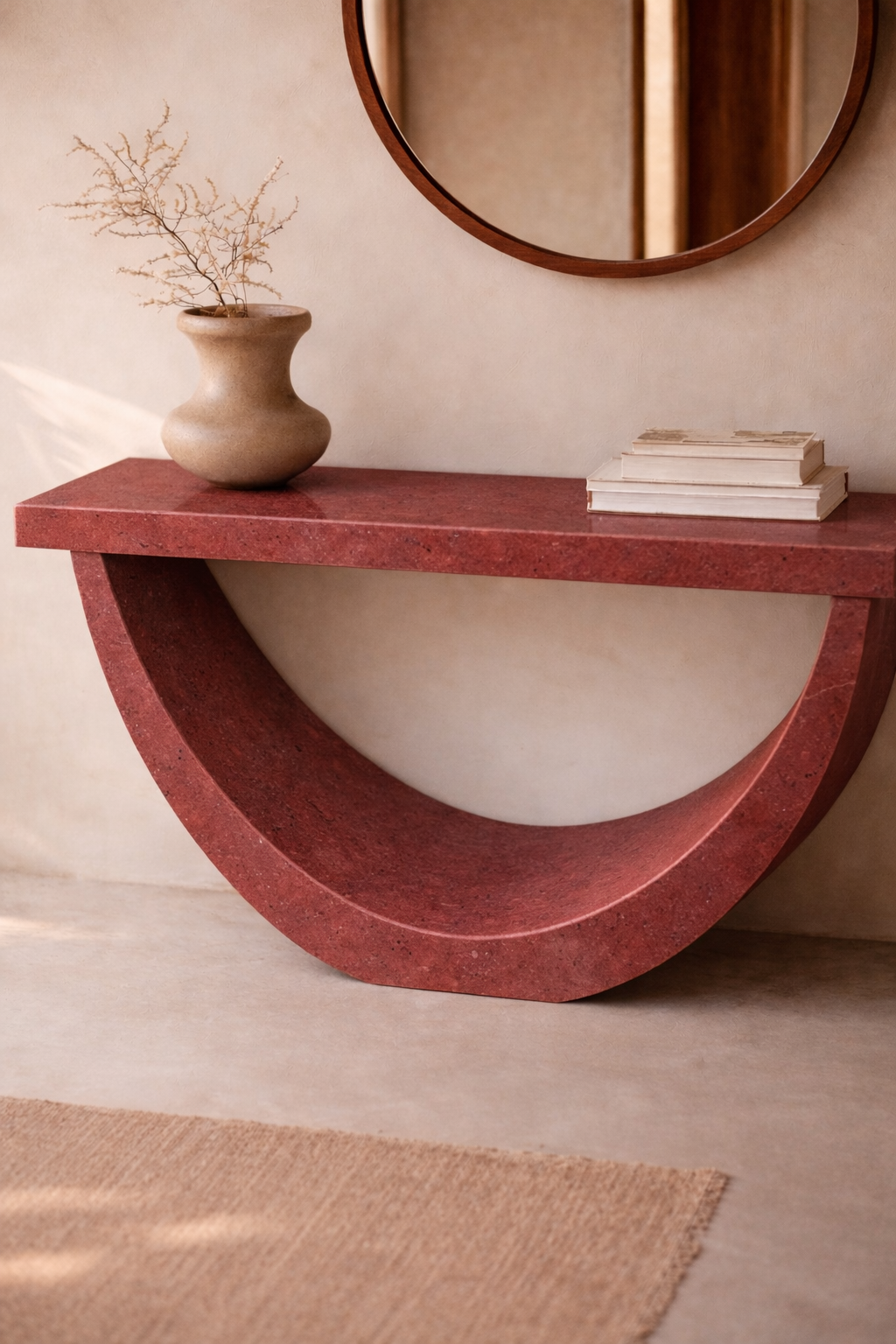Half-Moon Arch Console Table - View 2