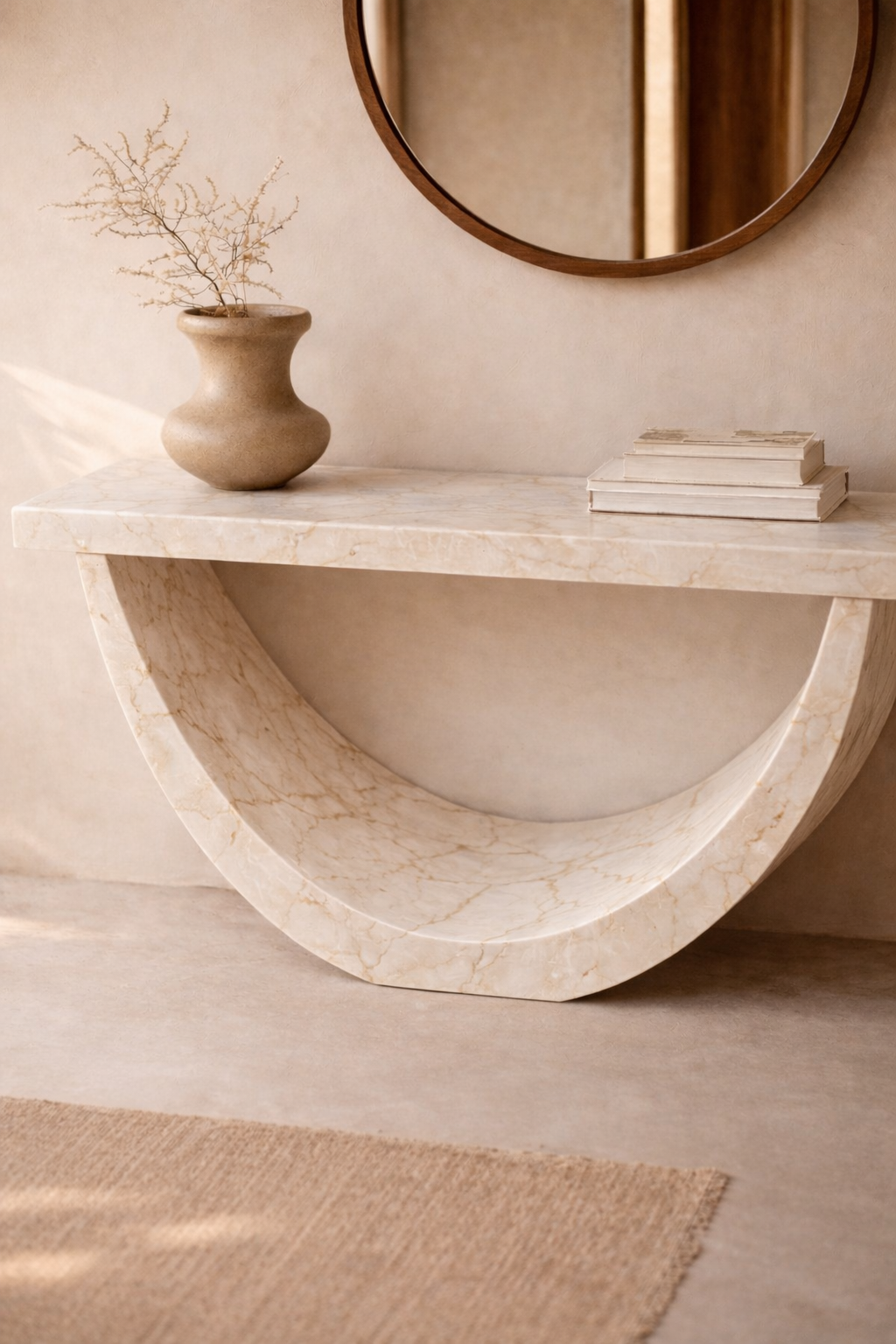 Half-Moon Arch Console Table - View 2