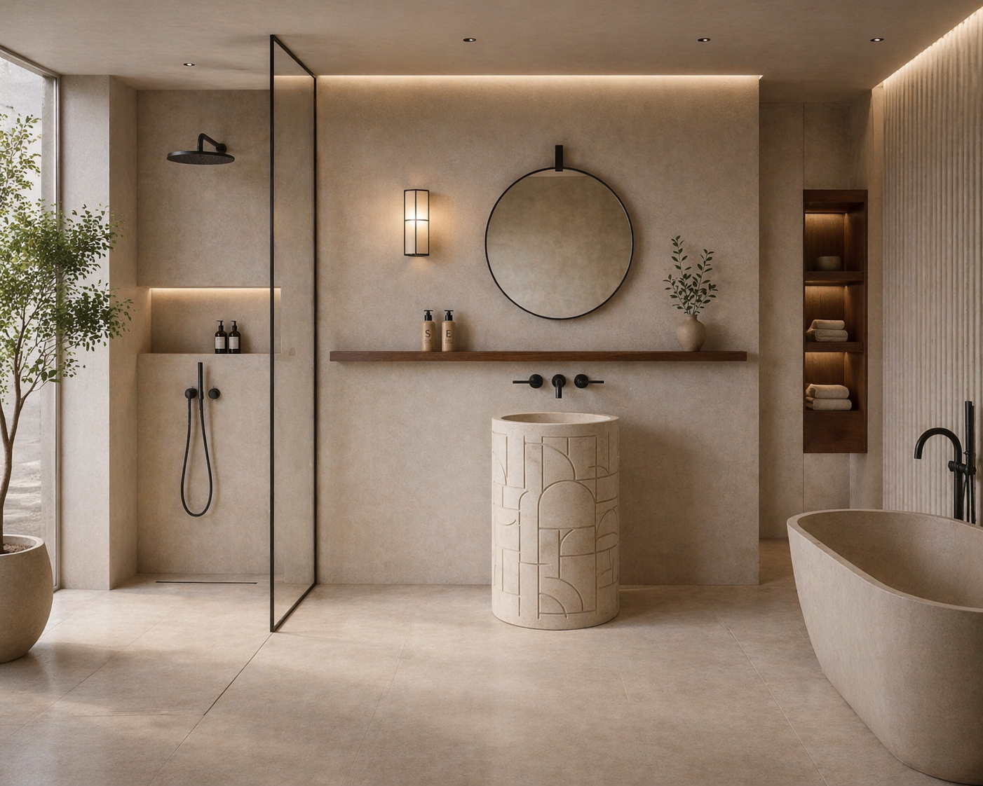 Linea Freestanding Basin - View 6