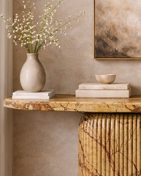 Ebon Crest Console Table - View 3
