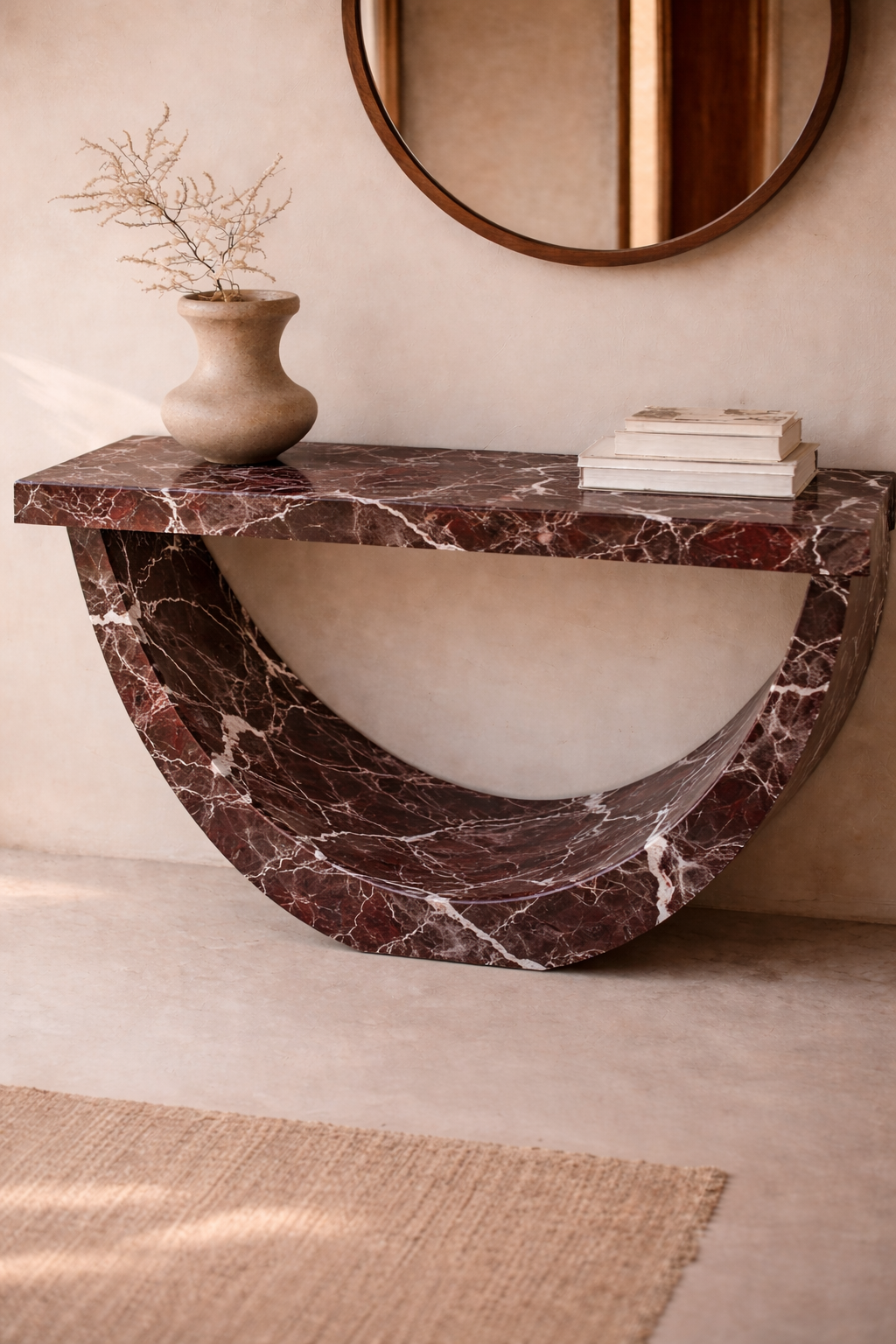 Half-Moon Arch Console Table - View 2