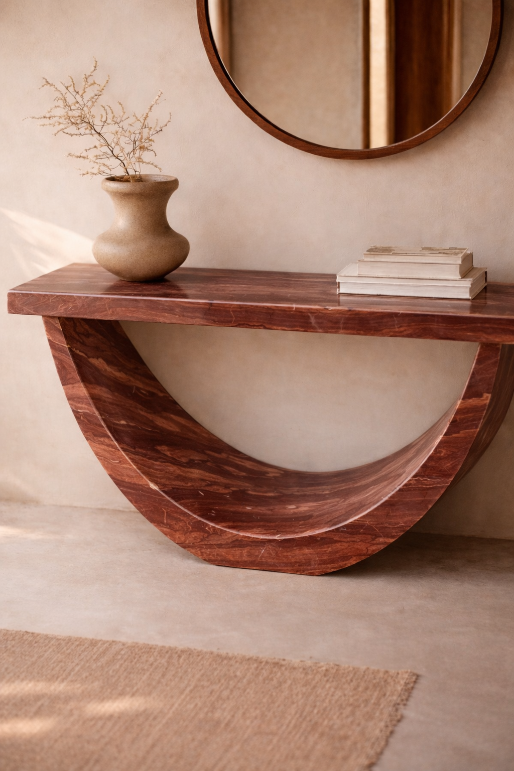 Half-Moon Arch Console Table - View 2