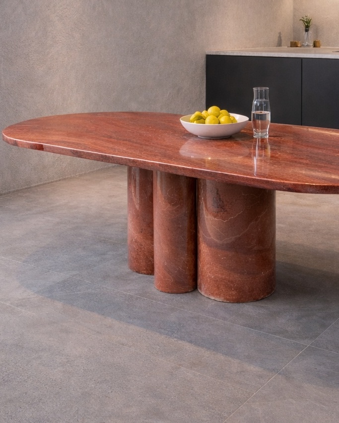 Eterna Marble Round Table - View 2