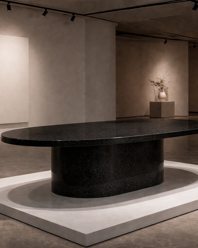 Ellipse Core Stone Table - View 2