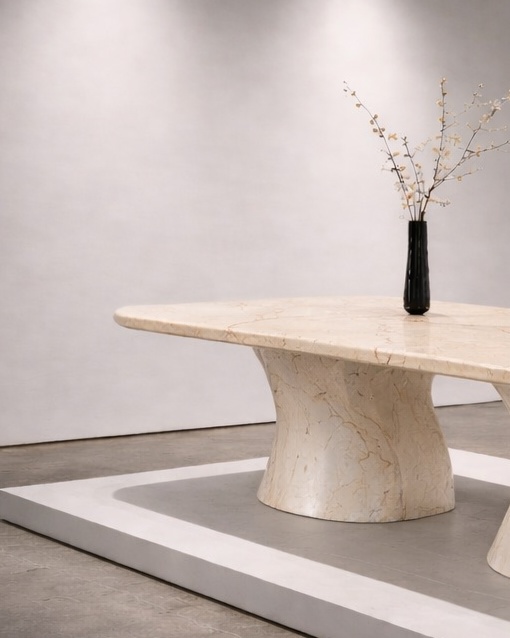 Serpentine Base Dining Table - View 3