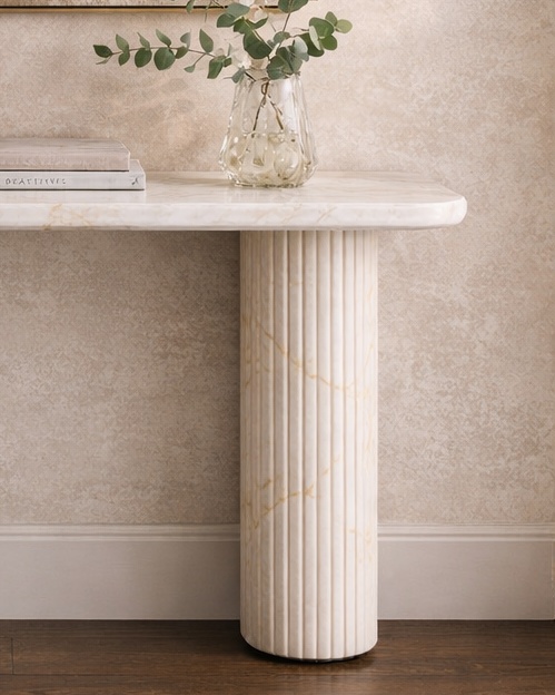 Vertico Fluted Console Table - View 3