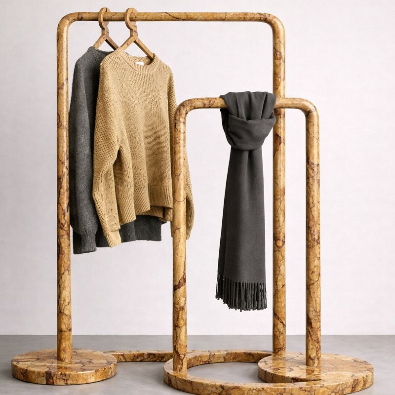 Dual Door Living Closet - Beige gold Aurex