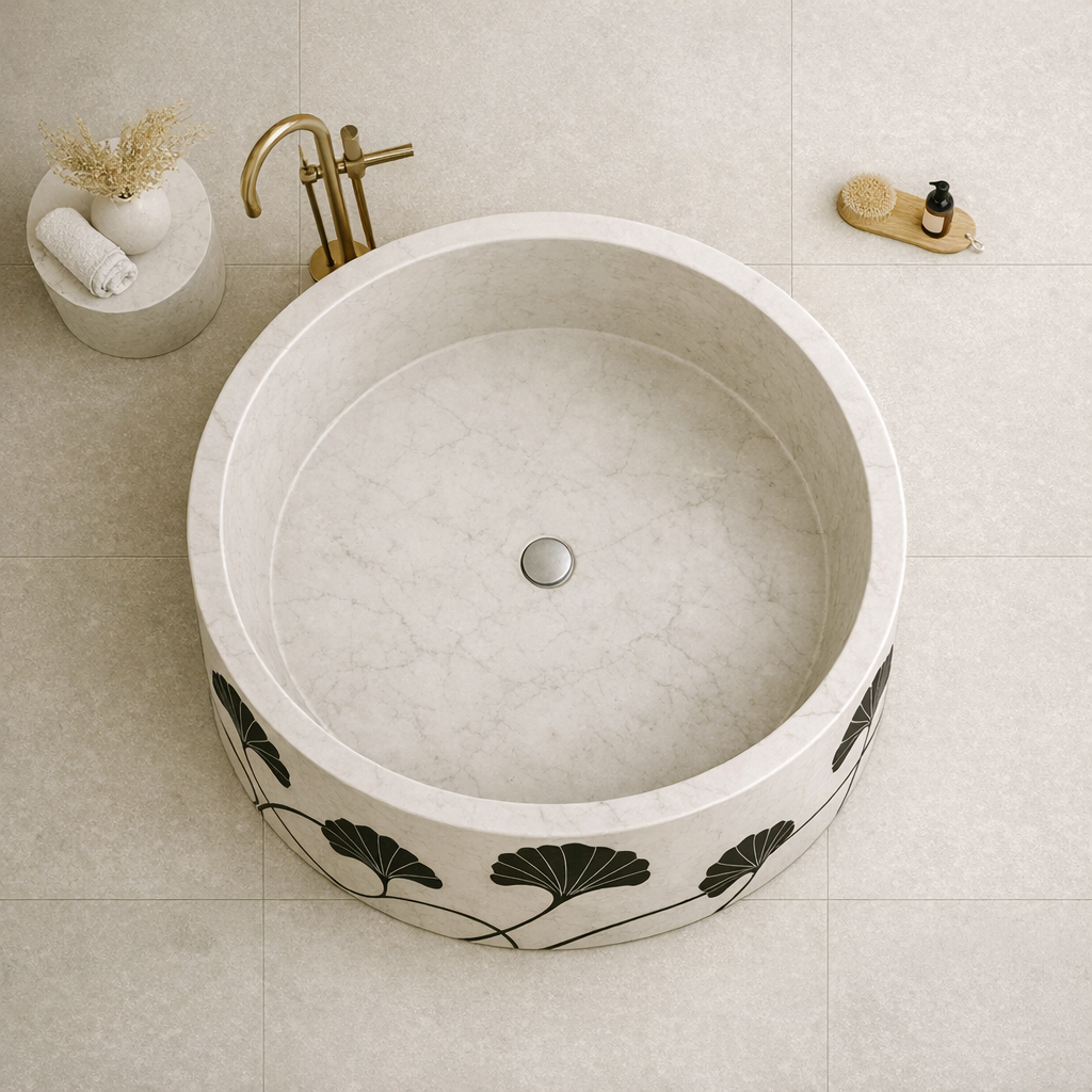 Regalia Hand-Inlaid Bath - Inlay