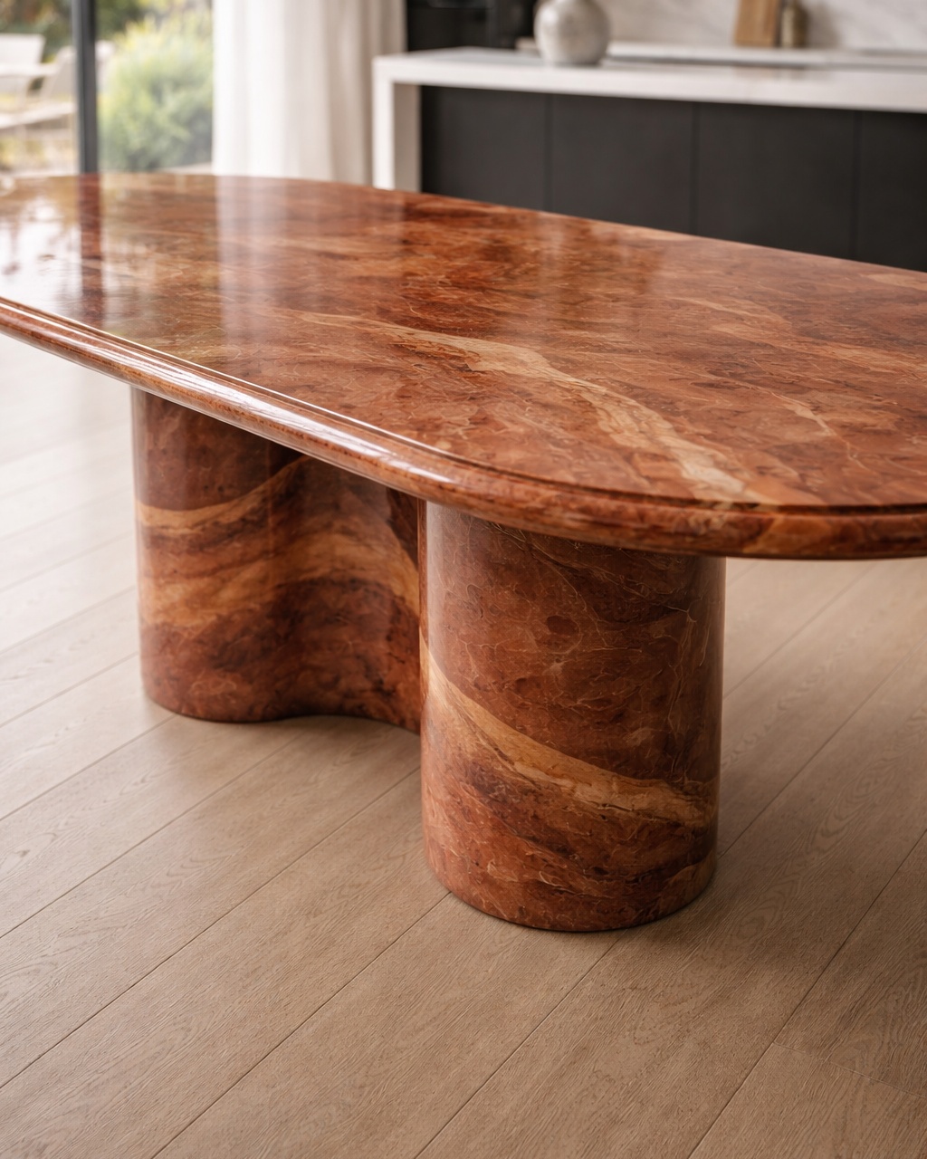 Sienna Flow Marble Table - View 2